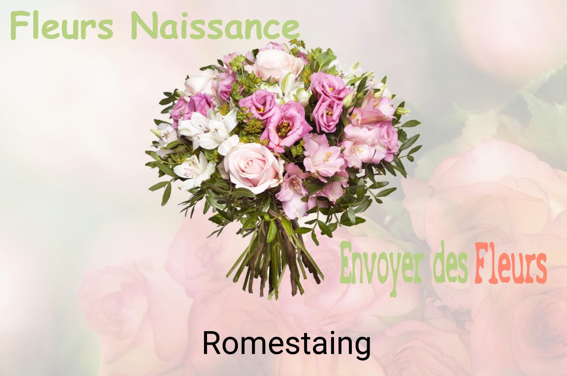 Bouquet de fleurs de naissance livré à Romestaing